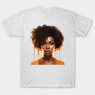 Afrocentric Woman Dripping With Melanin T-Shirt